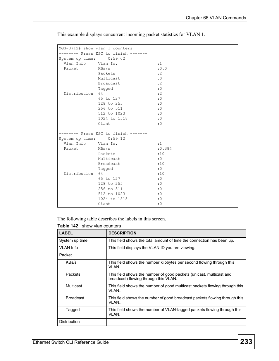 ZyXEL Communications ZyXEL Dimension ES-2024PWR User Manual | Page 233 / 286