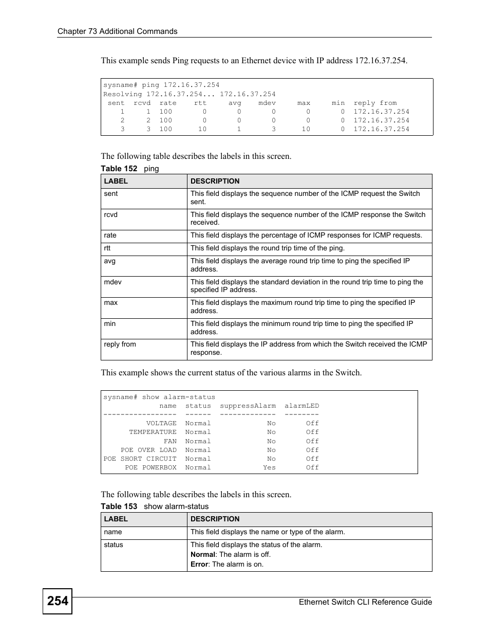 ZyXEL Communications ZyXEL Dimension ES-2024PWR User Manual | Page 254 / 286
