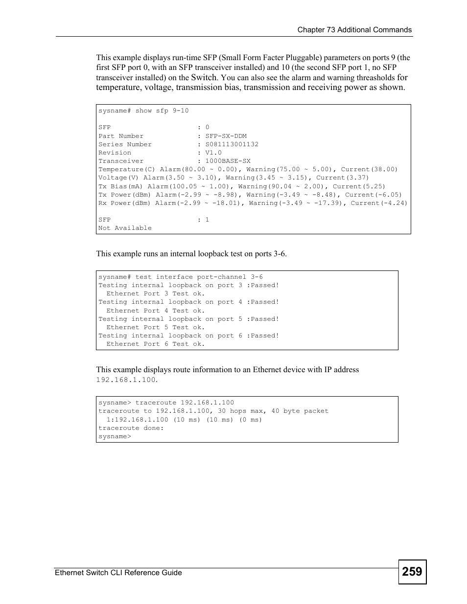 ZyXEL Communications ZyXEL Dimension ES-2024PWR User Manual | Page 259 / 286