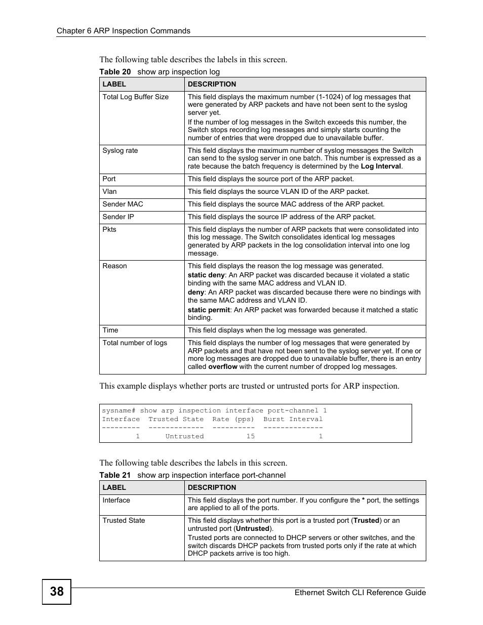 ZyXEL Communications ZyXEL Dimension ES-2024PWR User Manual | Page 38 / 286