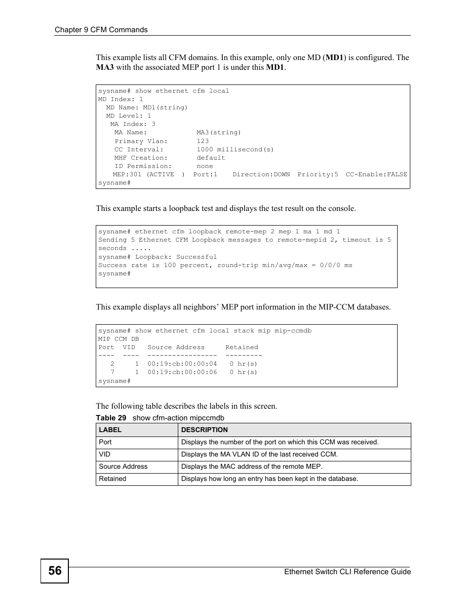 ZyXEL Communications ZyXEL Dimension ES-2024PWR User Manual | Page 56 / 286