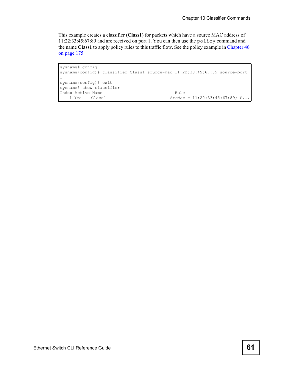 ZyXEL Communications ZyXEL Dimension ES-2024PWR User Manual | Page 61 / 286