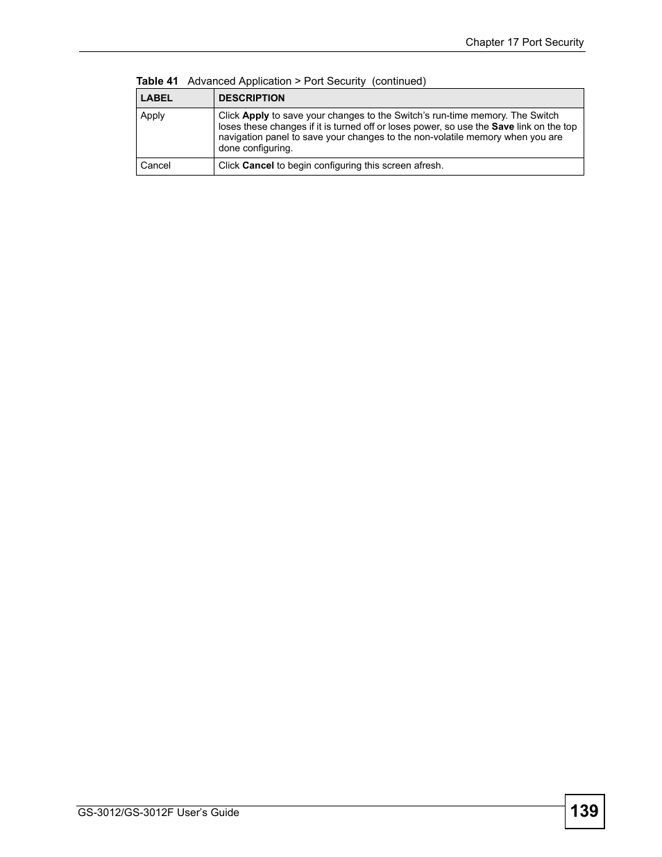 ZyXEL Communications GS-3012F/3012 User Manual | Page 139 / 314