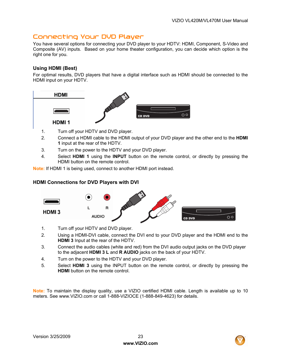 Connecting your dvd player | ZyXEL Communications VL470M User Manual | Page 23 / 64
