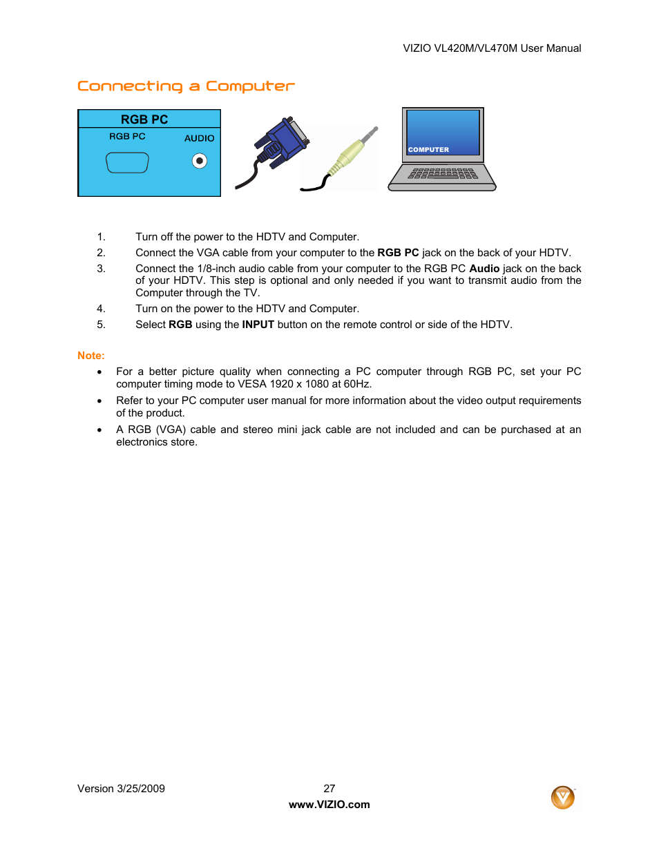 Connecting a computer | ZyXEL Communications VL470M User Manual | Page 27 / 64