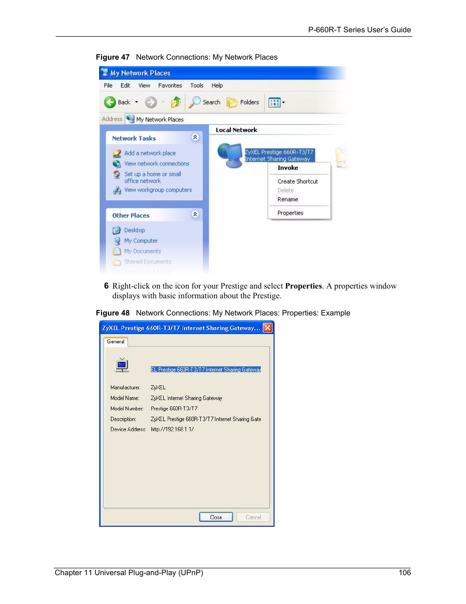 ZyXEL Communications ADSL2+ Ethernet Gateway P-660R-T Series User Manual | Page 106 / 302