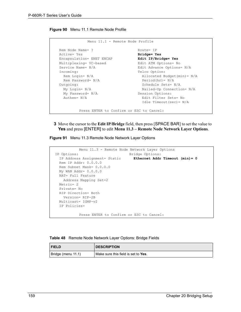 ZyXEL Communications ADSL2+ Ethernet Gateway P-660R-T Series User Manual | Page 159 / 302
