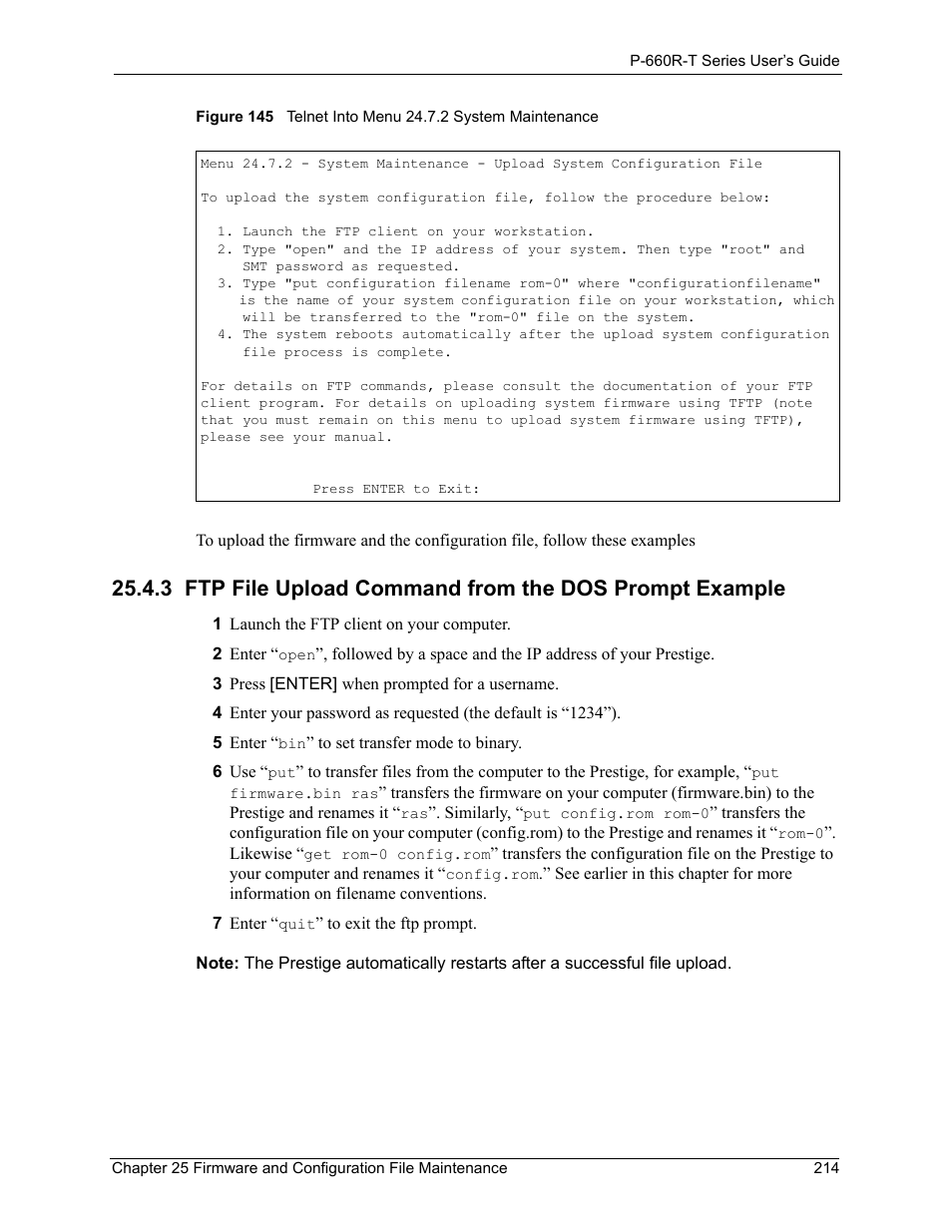 ZyXEL Communications ADSL2+ Ethernet Gateway P-660R-T Series User Manual | Page 214 / 302