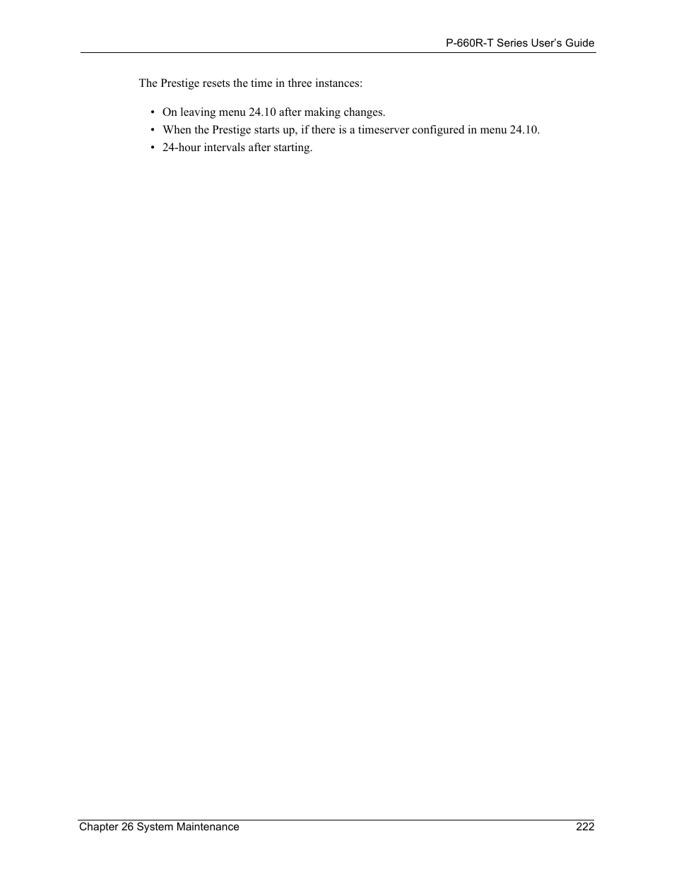 ZyXEL Communications ADSL2+ Ethernet Gateway P-660R-T Series User Manual | Page 222 / 302
