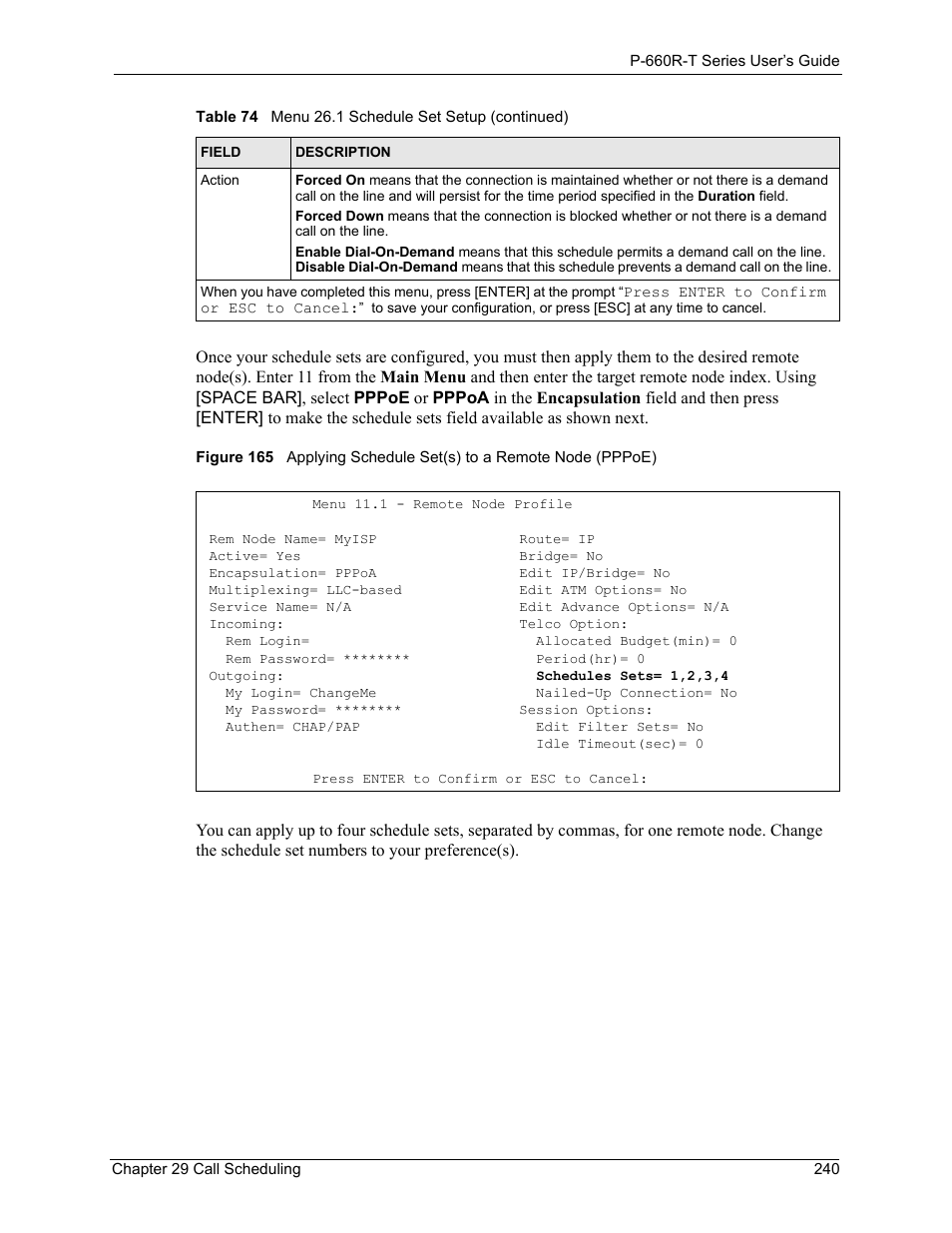 ZyXEL Communications ADSL2+ Ethernet Gateway P-660R-T Series User Manual | Page 240 / 302