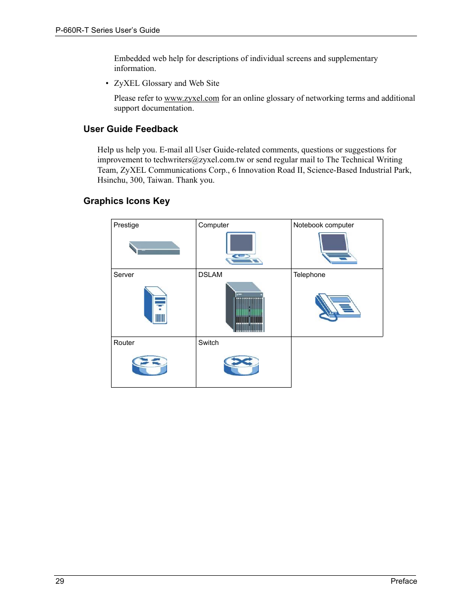 ZyXEL Communications ADSL2+ Ethernet Gateway P-660R-T Series User Manual | Page 29 / 302