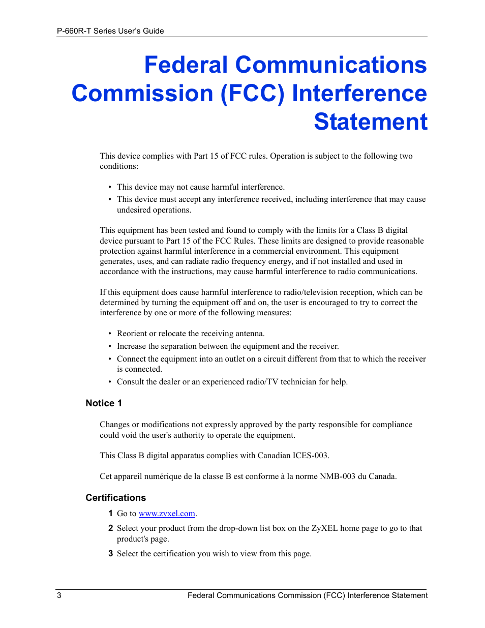 ZyXEL Communications ADSL2+ Ethernet Gateway P-660R-T Series User Manual | Page 3 / 302
