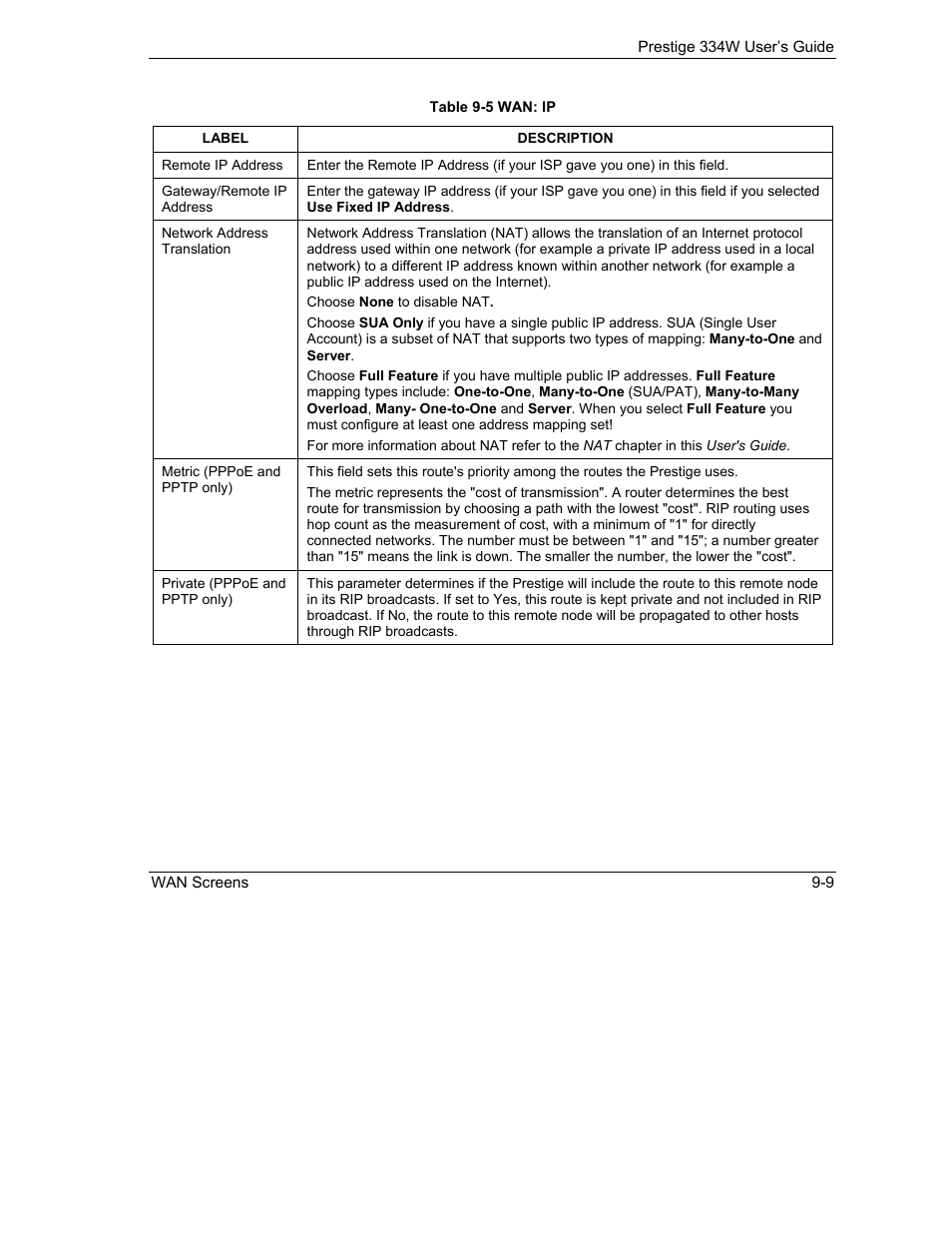 ZyXEL Communications P-334W User Manual | Page 139 / 496