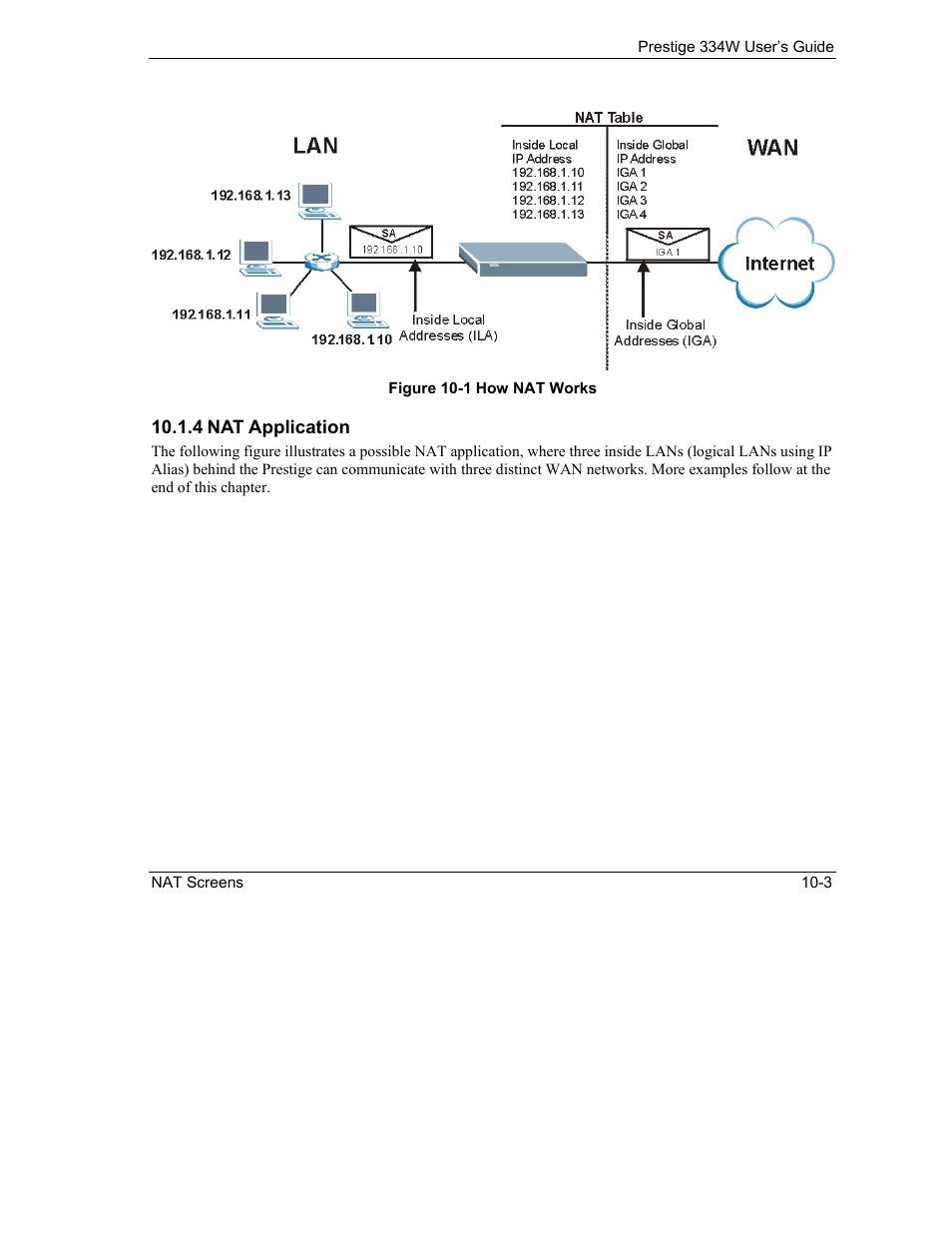 Nat application | ZyXEL Communications P-334W User Manual | Page 149 / 496