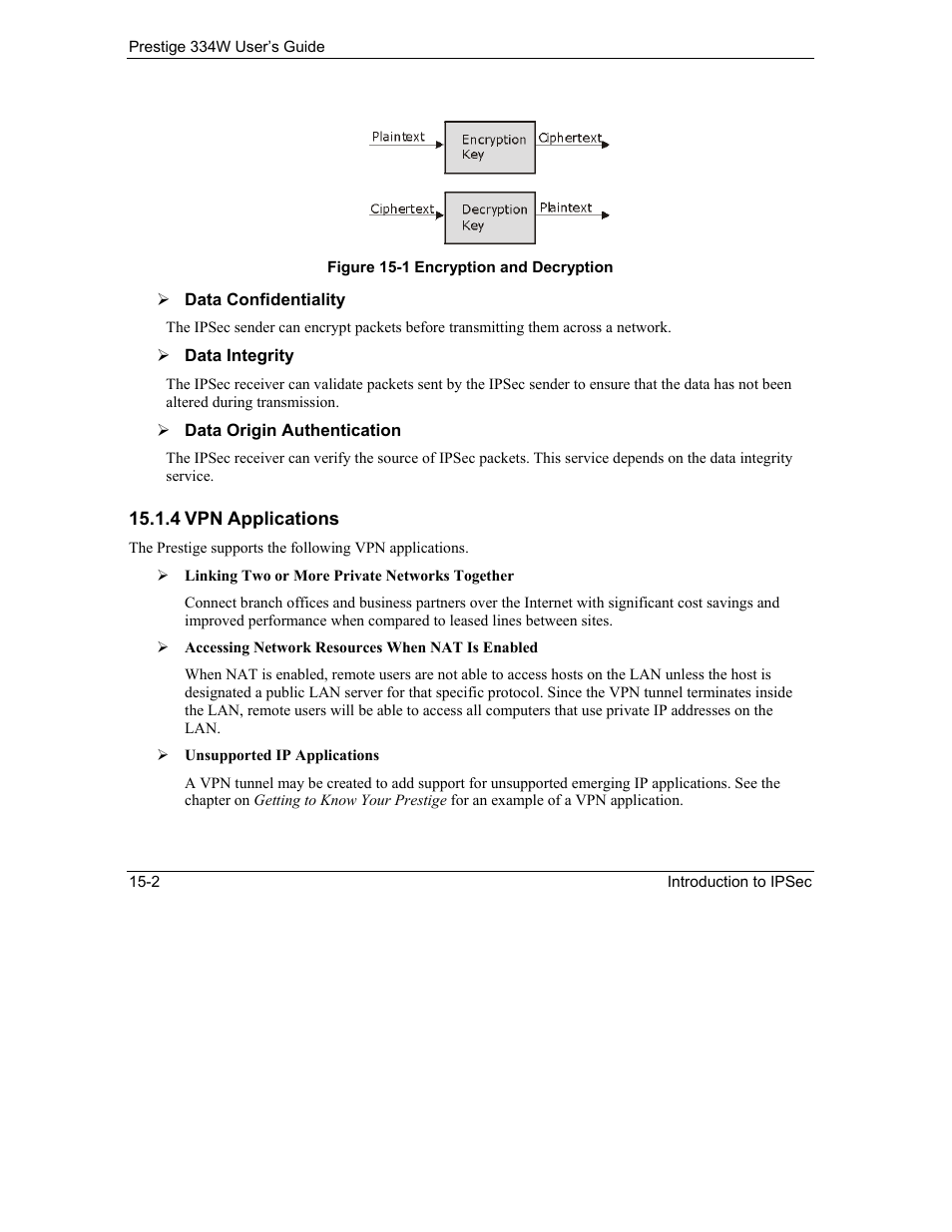 Vpn applications | ZyXEL Communications P-334W User Manual | Page 206 / 496