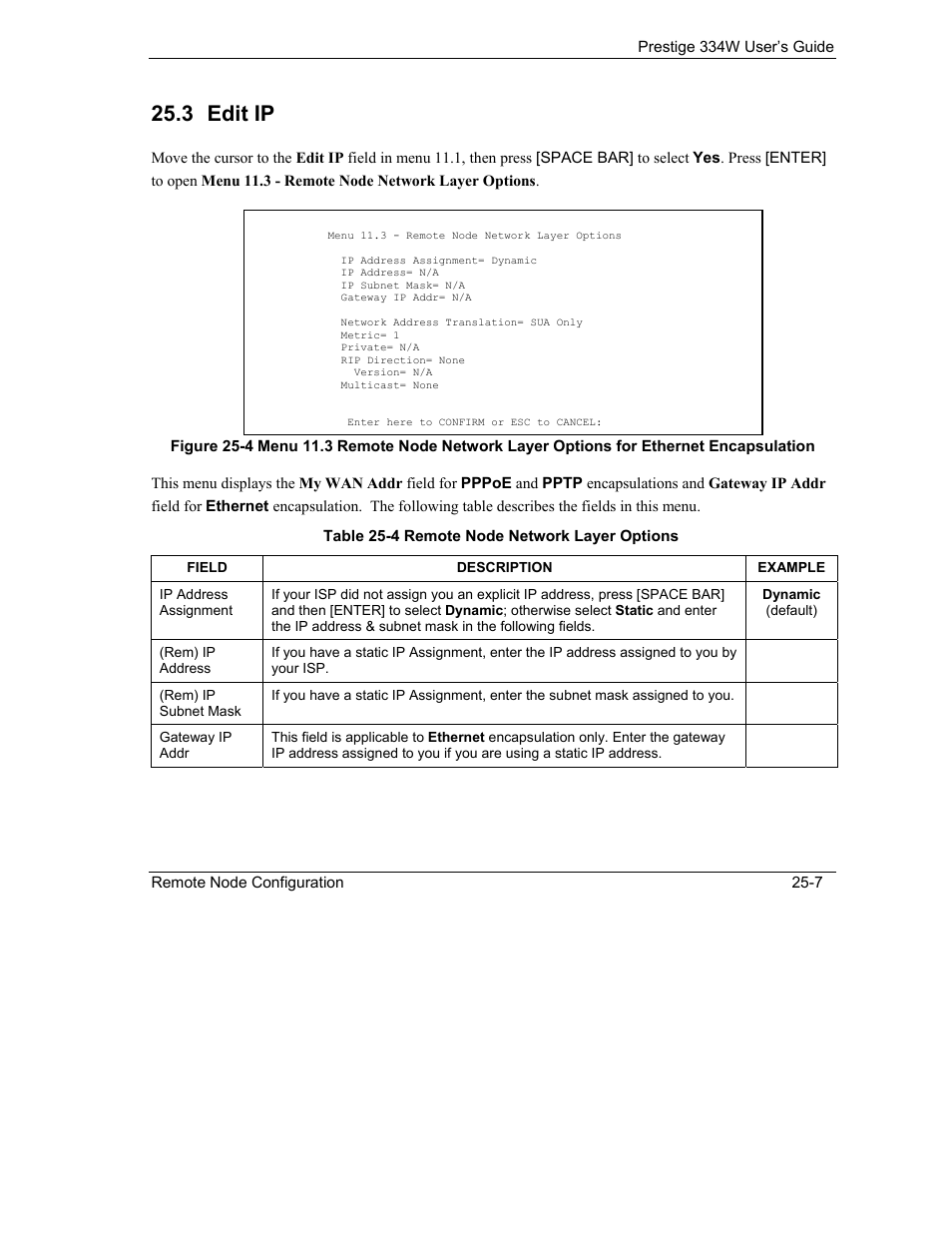 Edit ip, 3 edit ip | ZyXEL Communications P-334W User Manual | Page 321 / 496