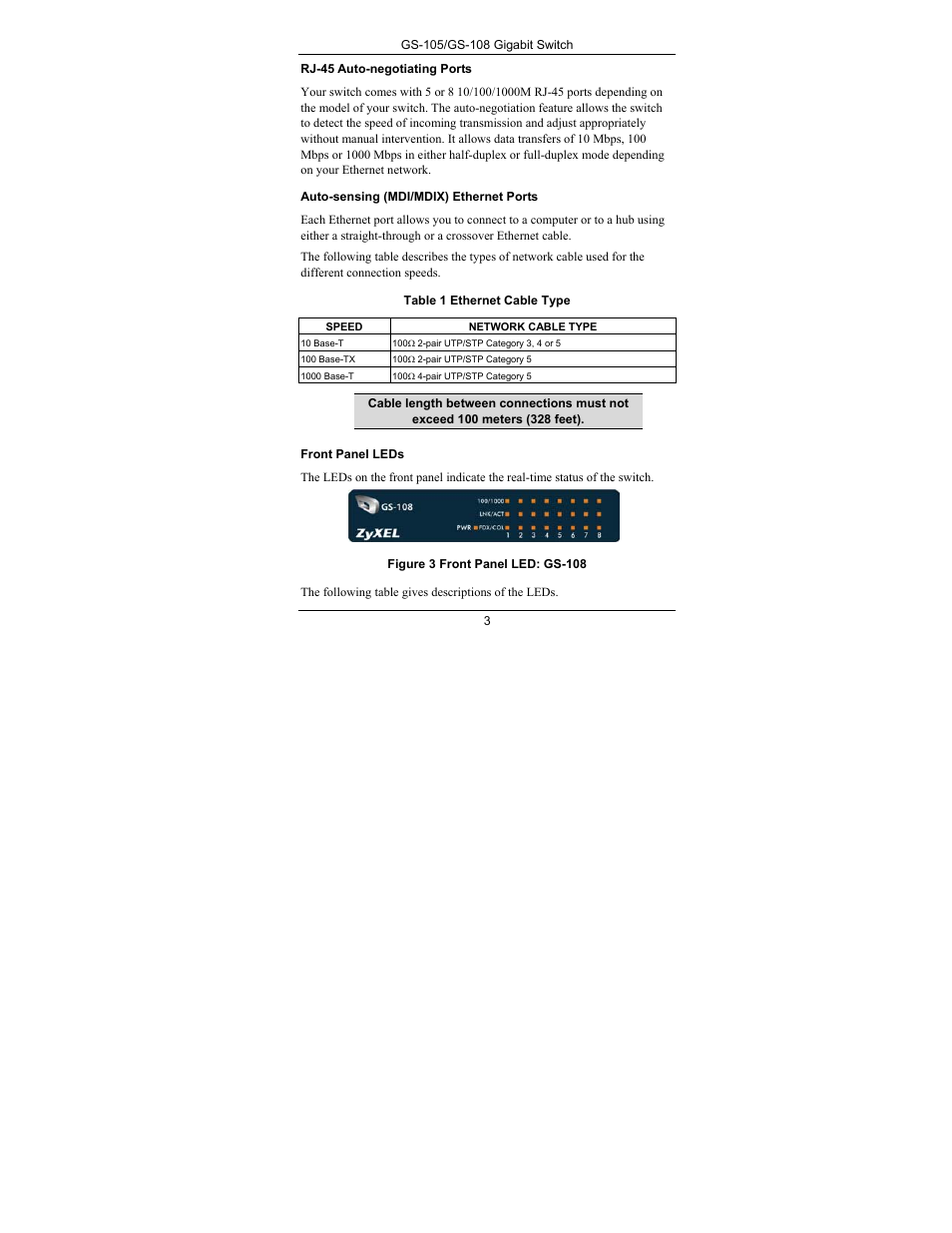 ZyXEL Communications GS-108 User Manual | Page 6 / 7