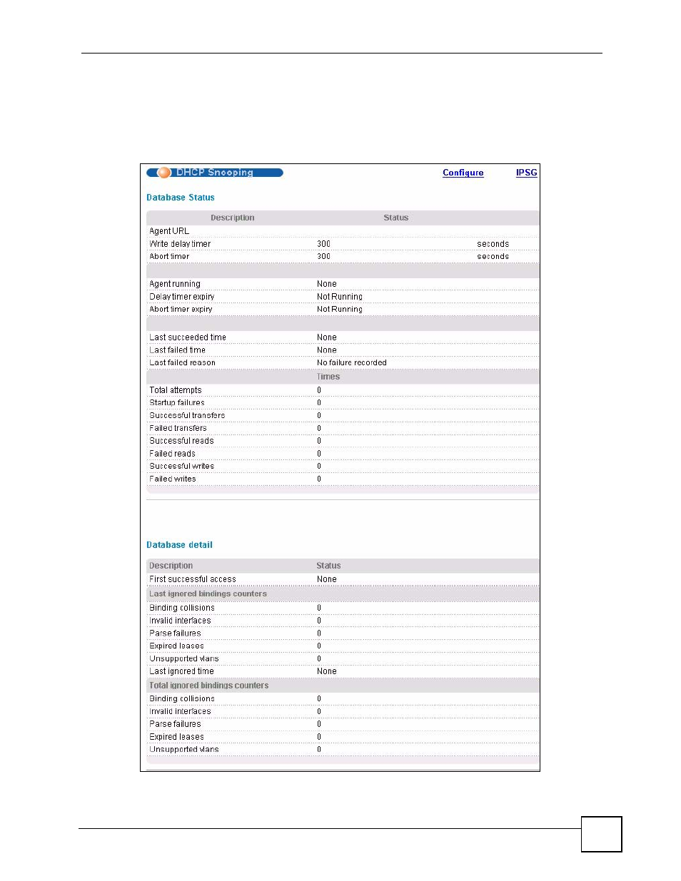 4 dhcp snooping, Figure 103 dhcp snooping | ZyXEL Communications GS-4024 User Manual | Page 205 / 462