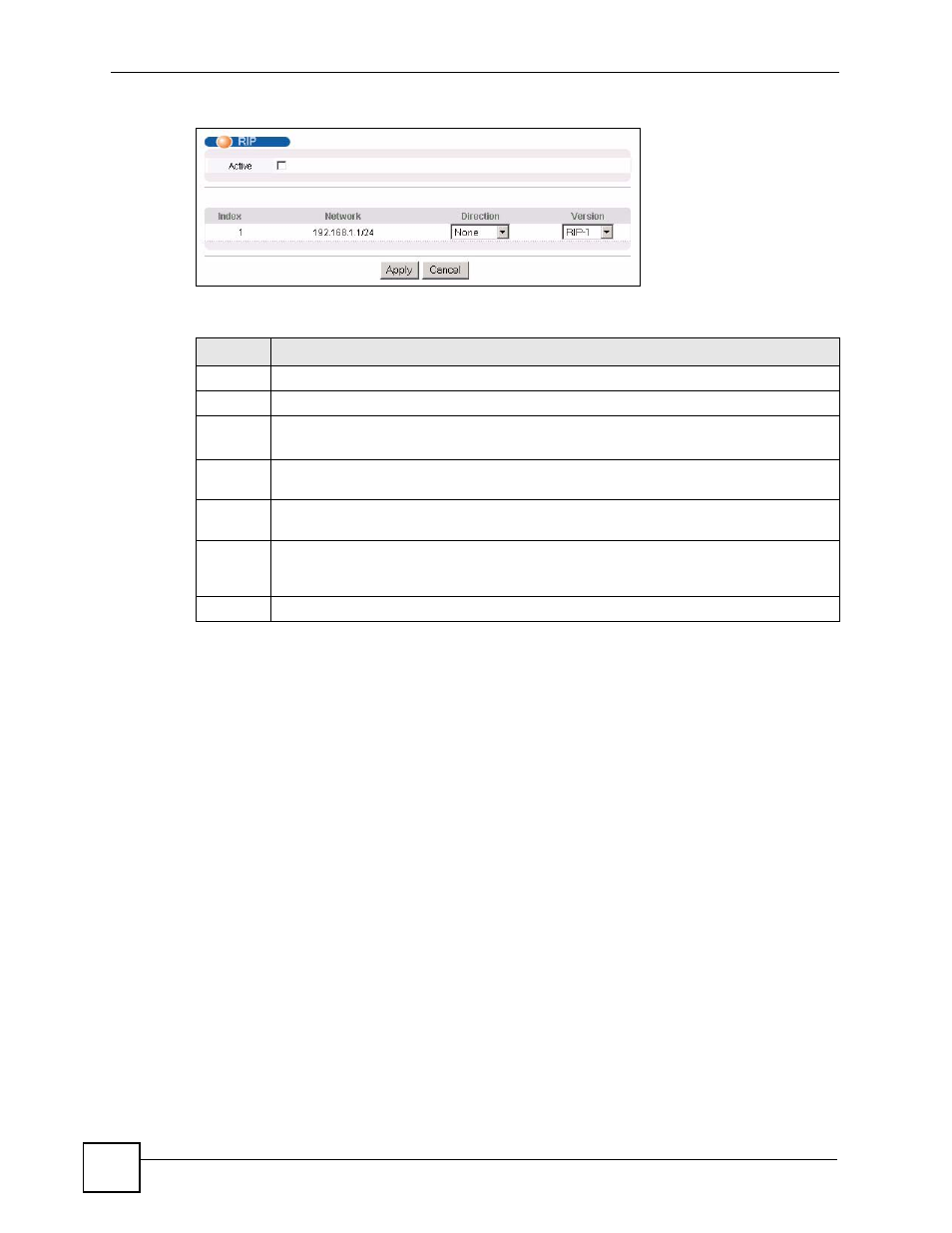 Figure 119 rip, Table 82 rip | ZyXEL Communications GS-4024 User Manual | Page 228 / 462