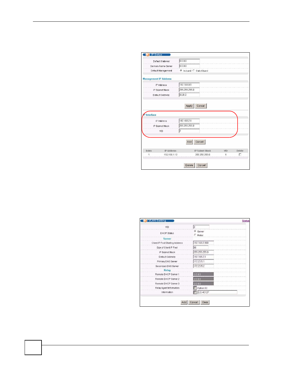 2 configuring dhcp server settings | ZyXEL Communications GS-4024 User Manual | Page 66 / 462