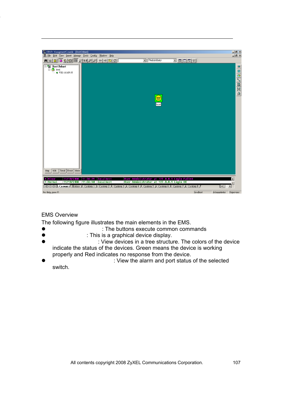 ZyXEL Communications VES-1616 User Manual | Page 108 / 118