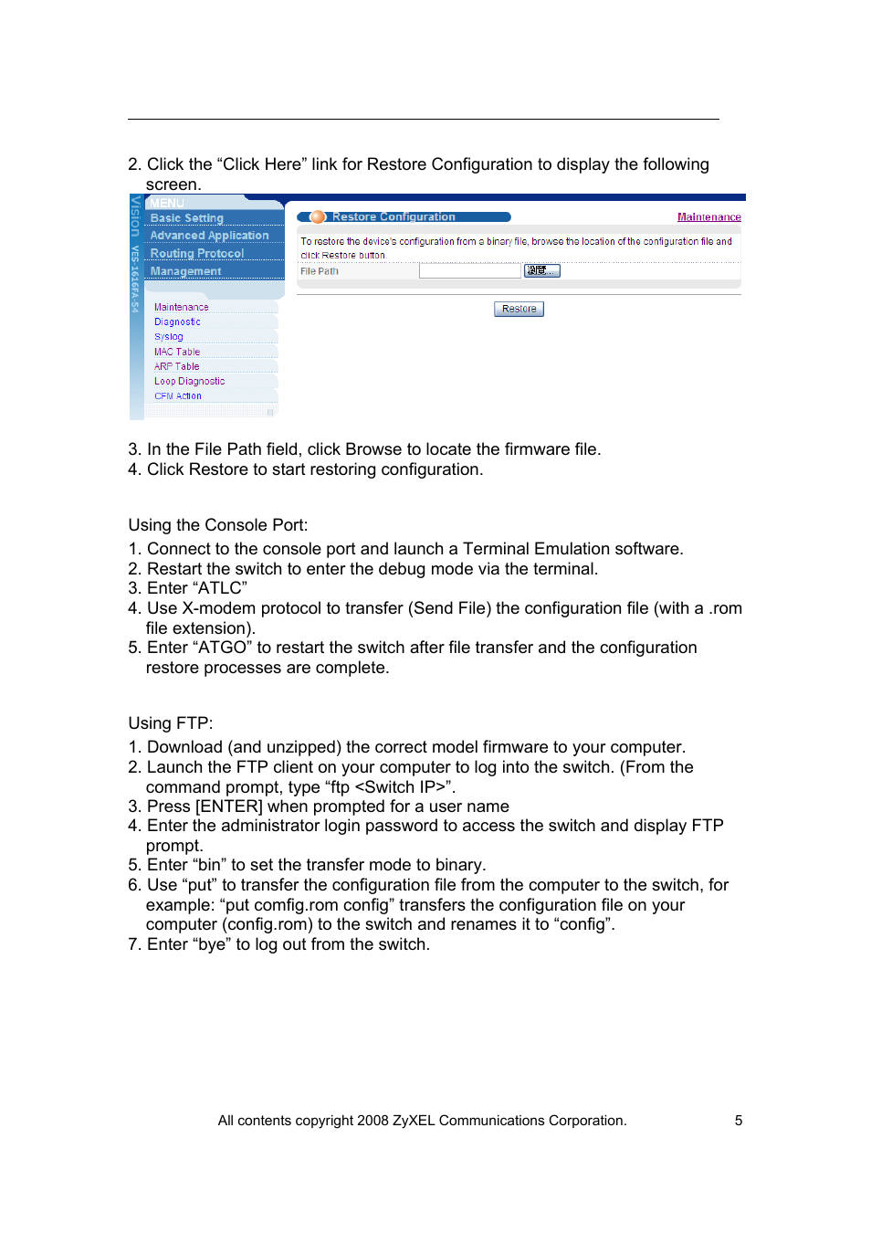 ZyXEL Communications VES-1616 User Manual | Page 6 / 118