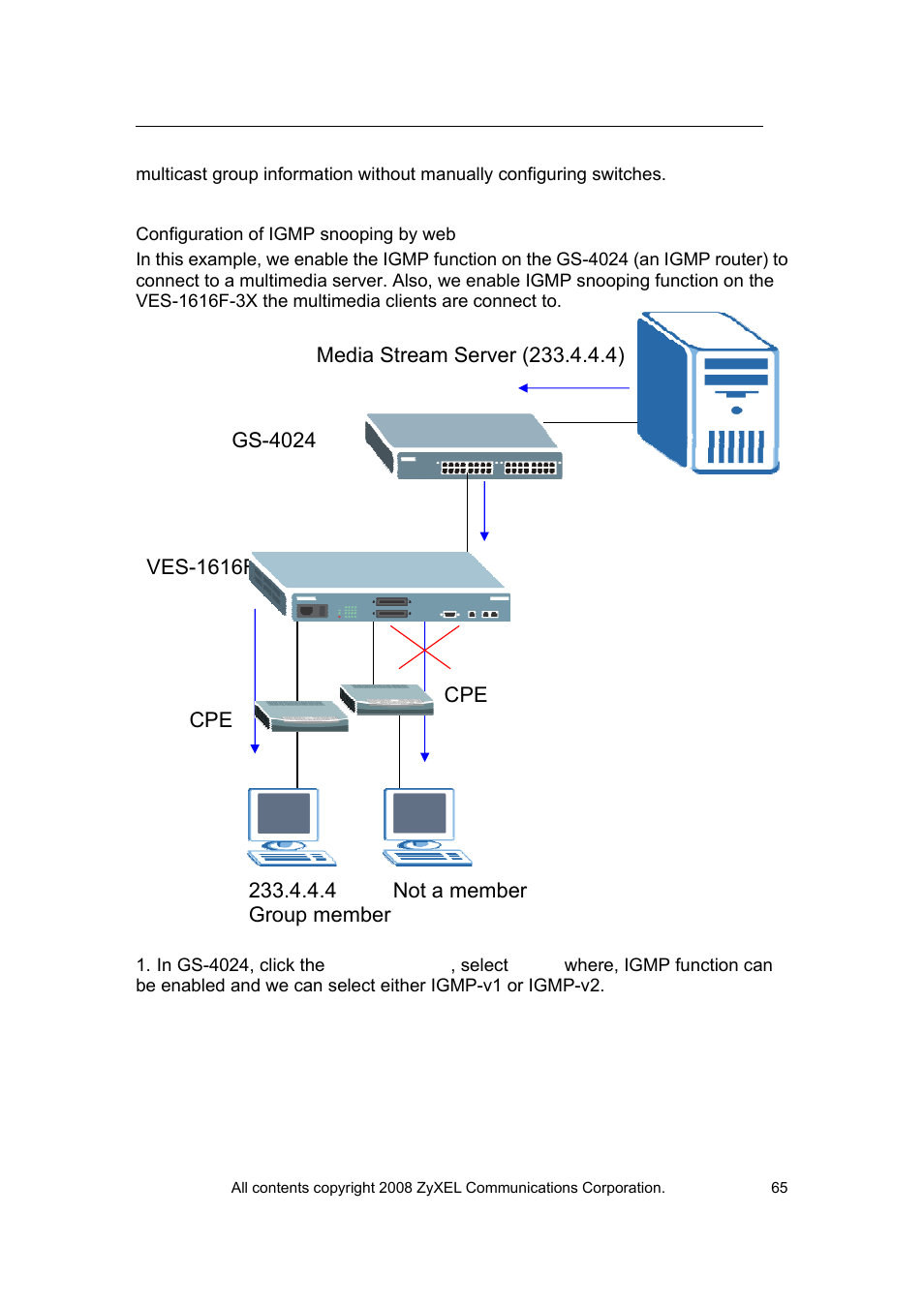 ZyXEL Communications VES-1616 User Manual | Page 66 / 118