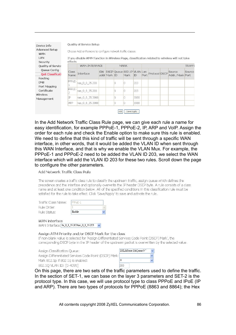 ZyXEL Communications VES-1616 User Manual | Page 87 / 118