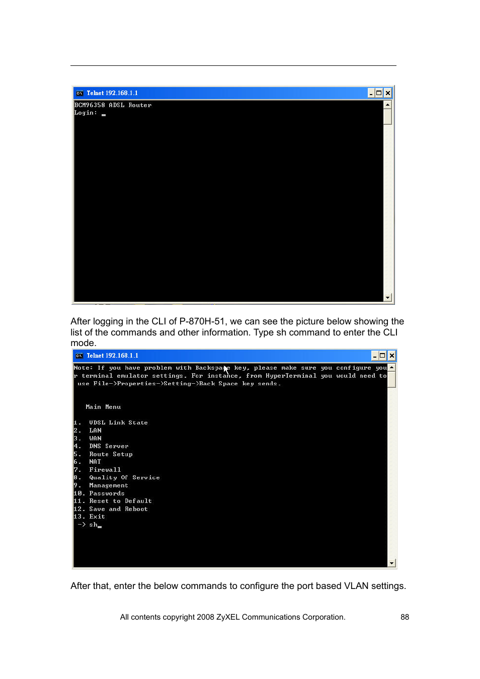 ZyXEL Communications VES-1616 User Manual | Page 89 / 118