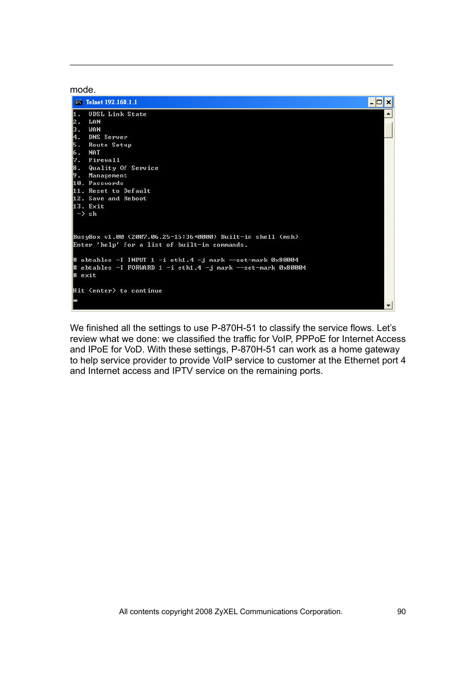 ZyXEL Communications VES-1616 User Manual | Page 91 / 118
