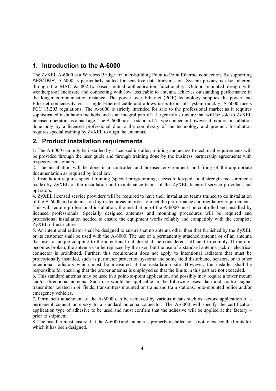 ZyXEL Communications A-6000 User Manual | Page 5 / 23