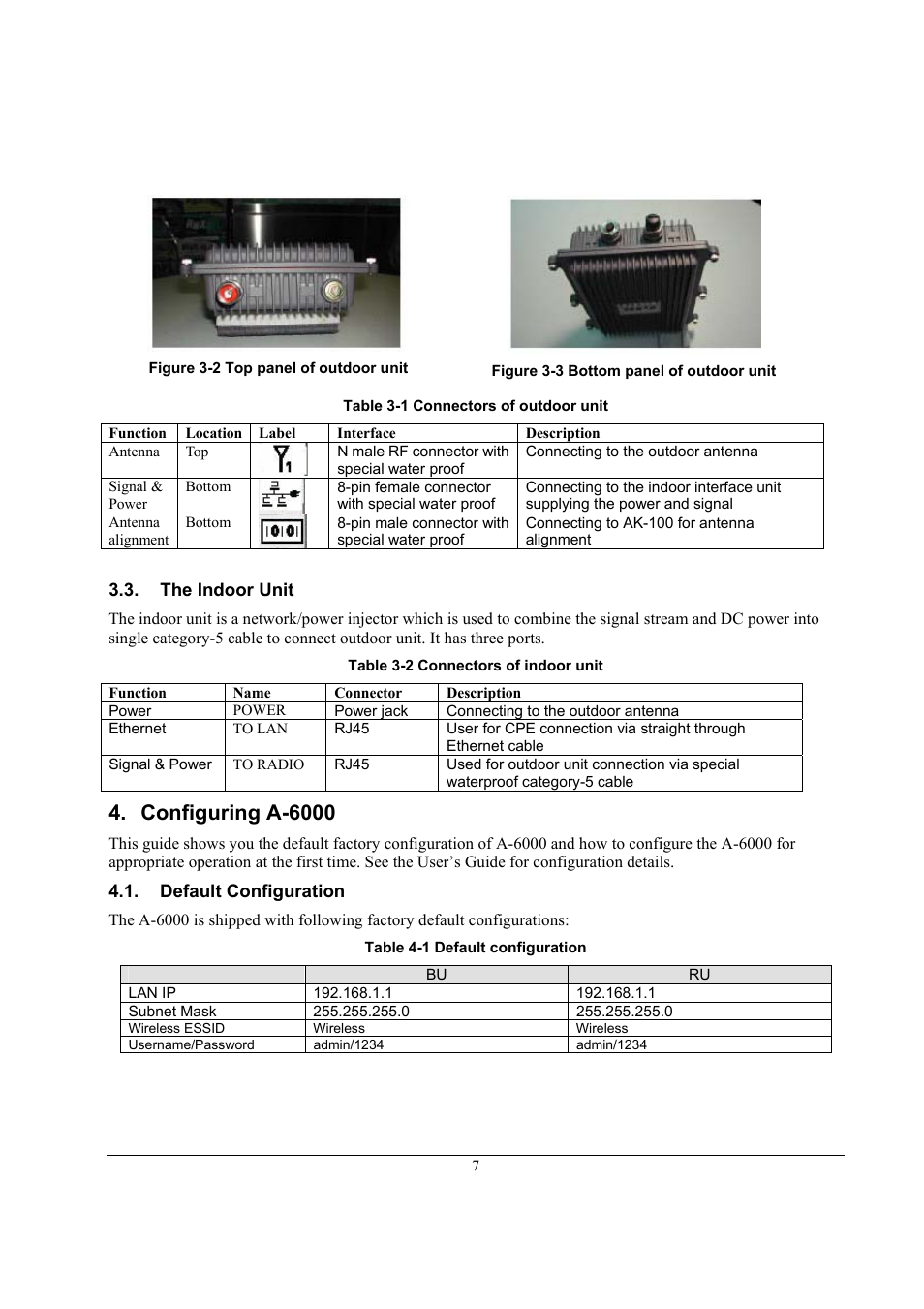 Configuring a-6000 | ZyXEL Communications A-6000 User Manual | Page 8 / 23
