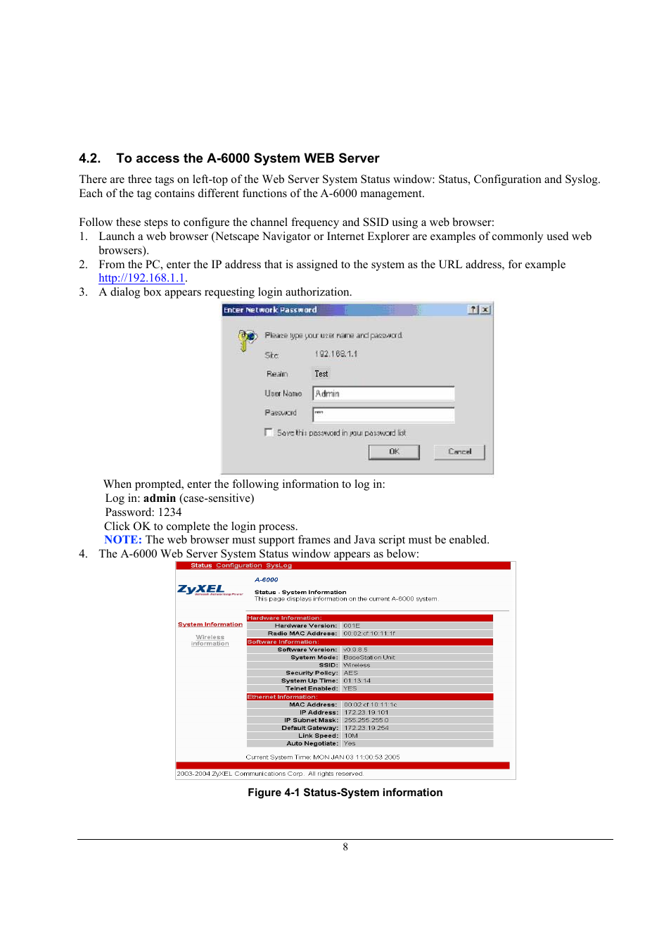 ZyXEL Communications A-6000 User Manual | Page 9 / 23