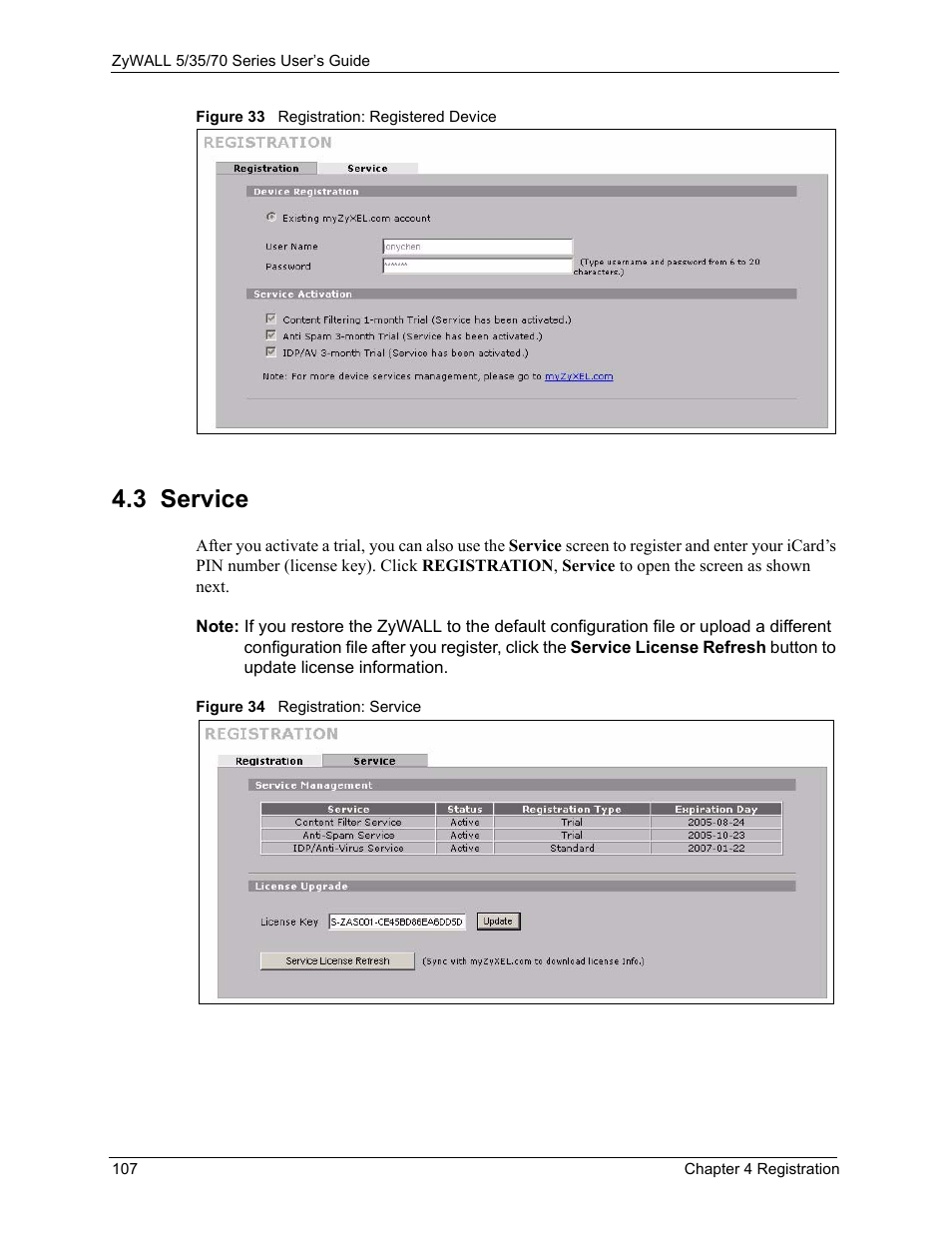 3 service | ZyXEL Communications 70 Series User Manual | Page 107 / 807