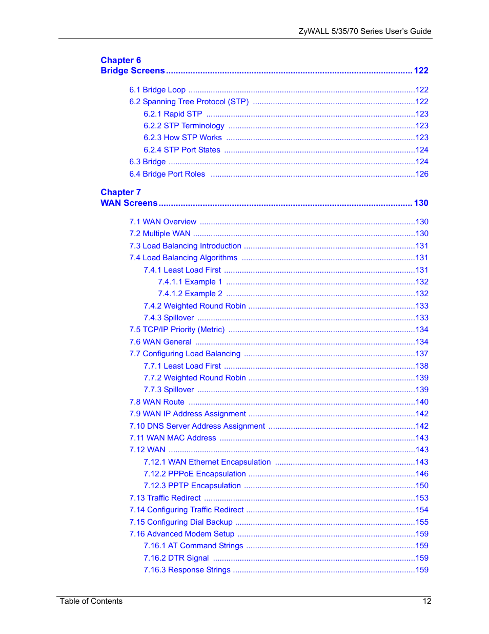 ZyXEL Communications 70 Series User Manual | Page 12 / 807