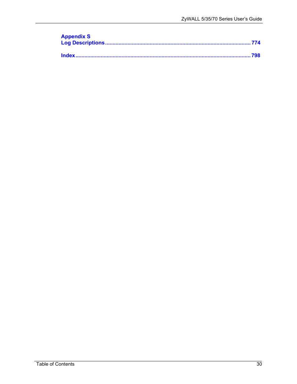 ZyXEL Communications 70 Series User Manual | Page 30 / 807