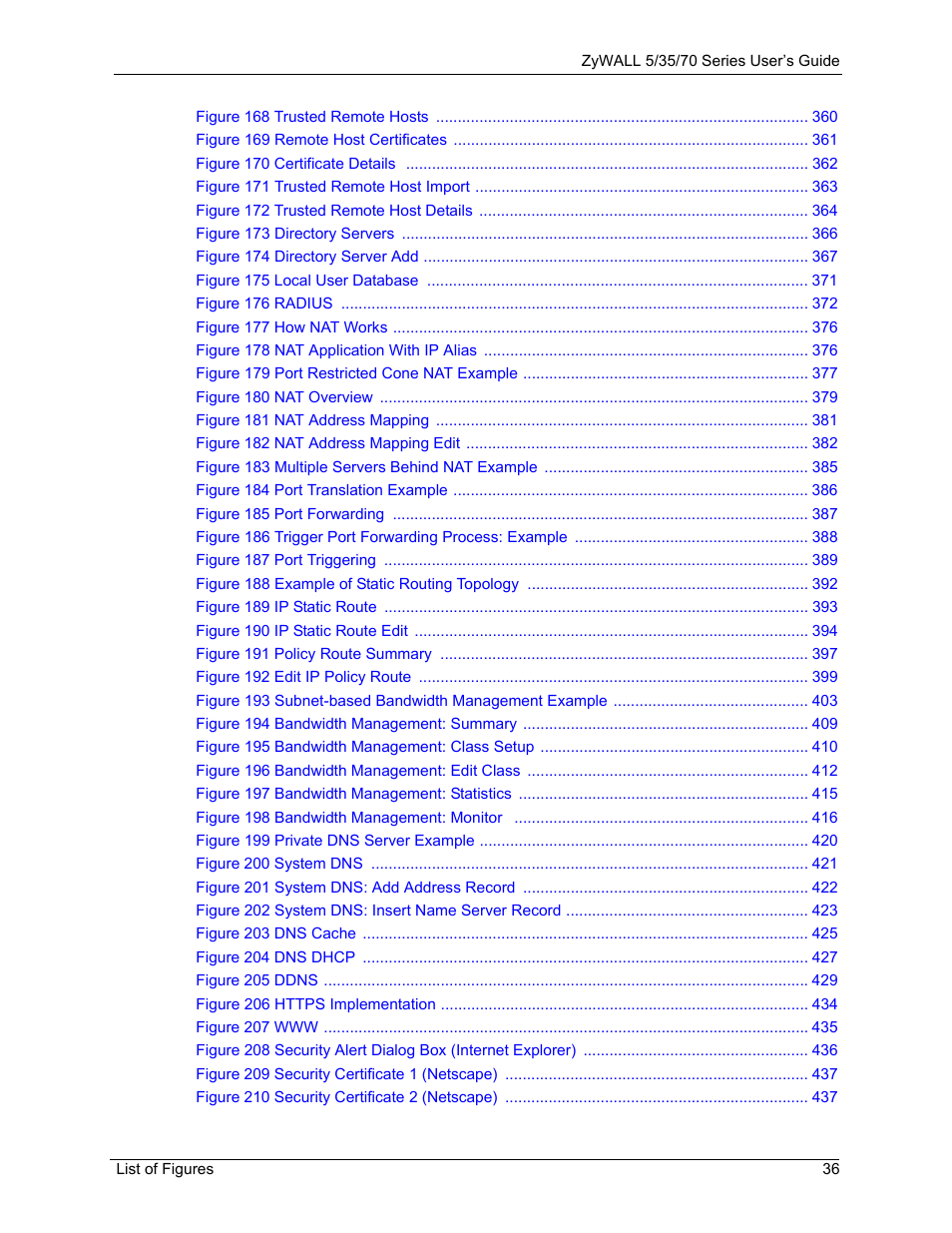 ZyXEL Communications 70 Series User Manual | Page 36 / 807