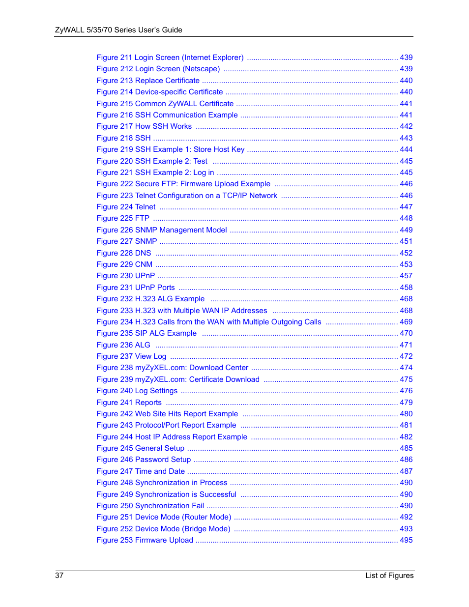 ZyXEL Communications 70 Series User Manual | Page 37 / 807