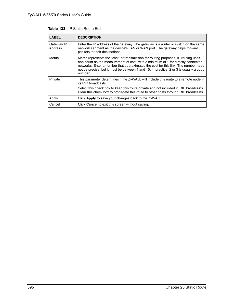 ZyXEL Communications 70 Series User Manual | Page 395 / 807