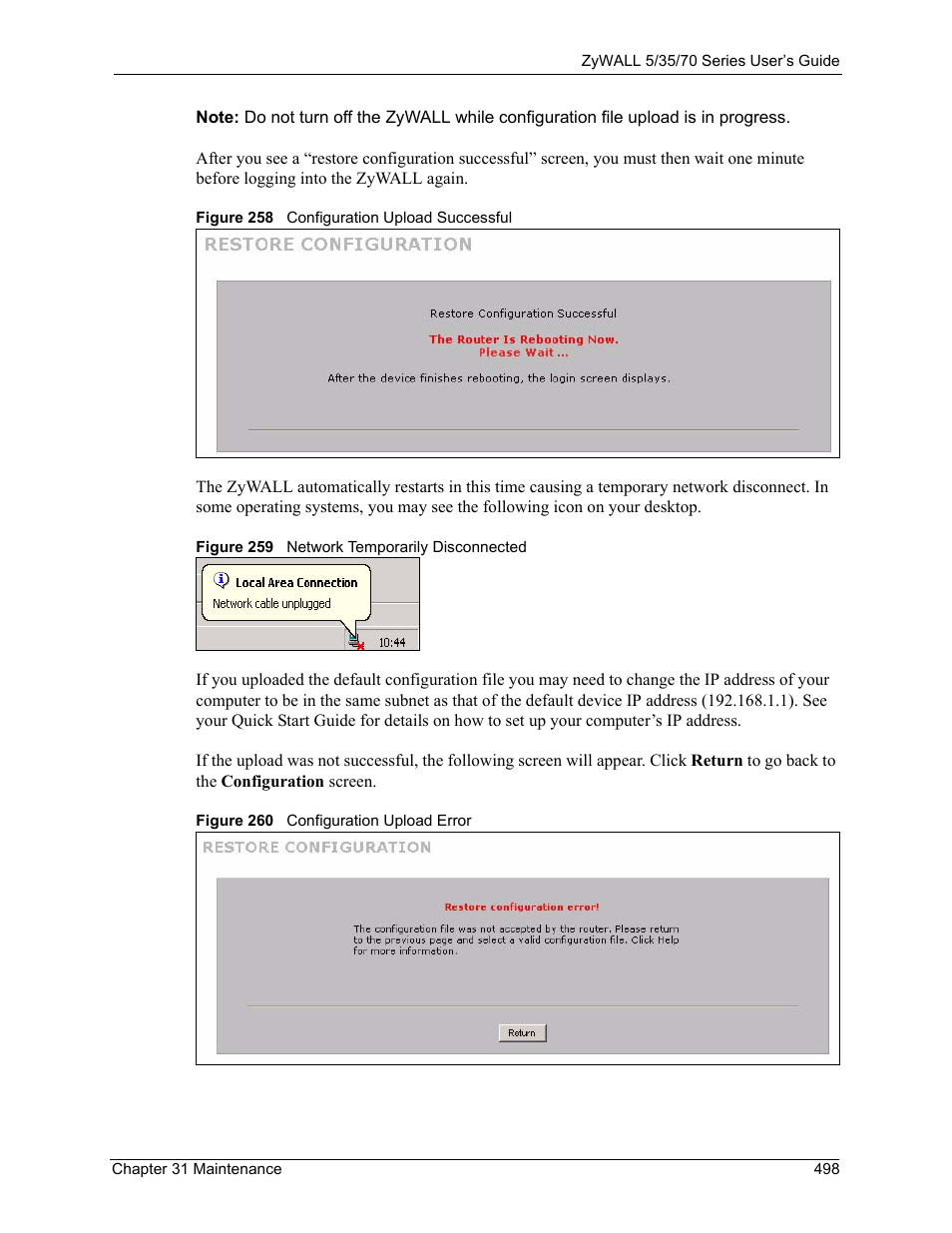 ZyXEL Communications 70 Series User Manual | Page 498 / 807