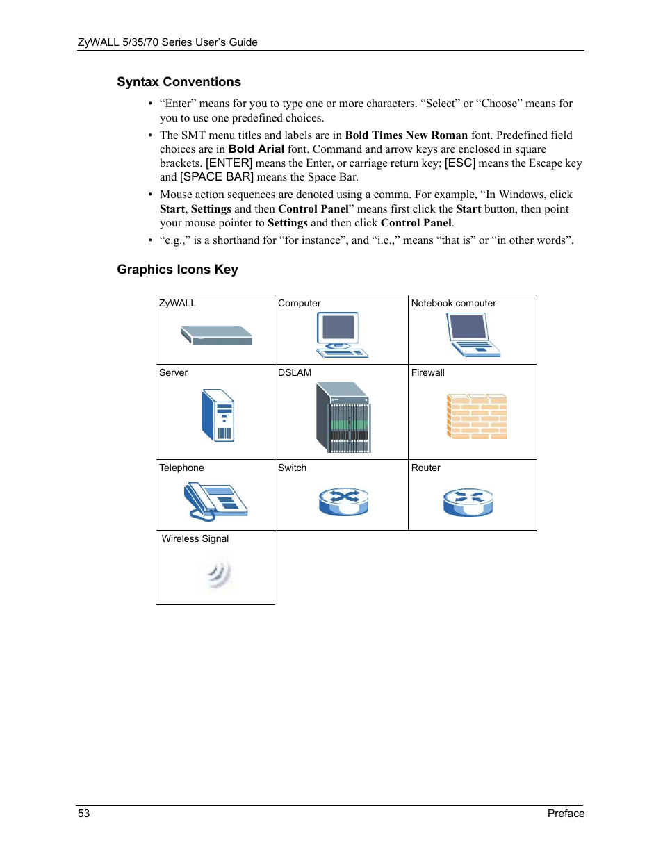 ZyXEL Communications 70 Series User Manual | Page 53 / 807