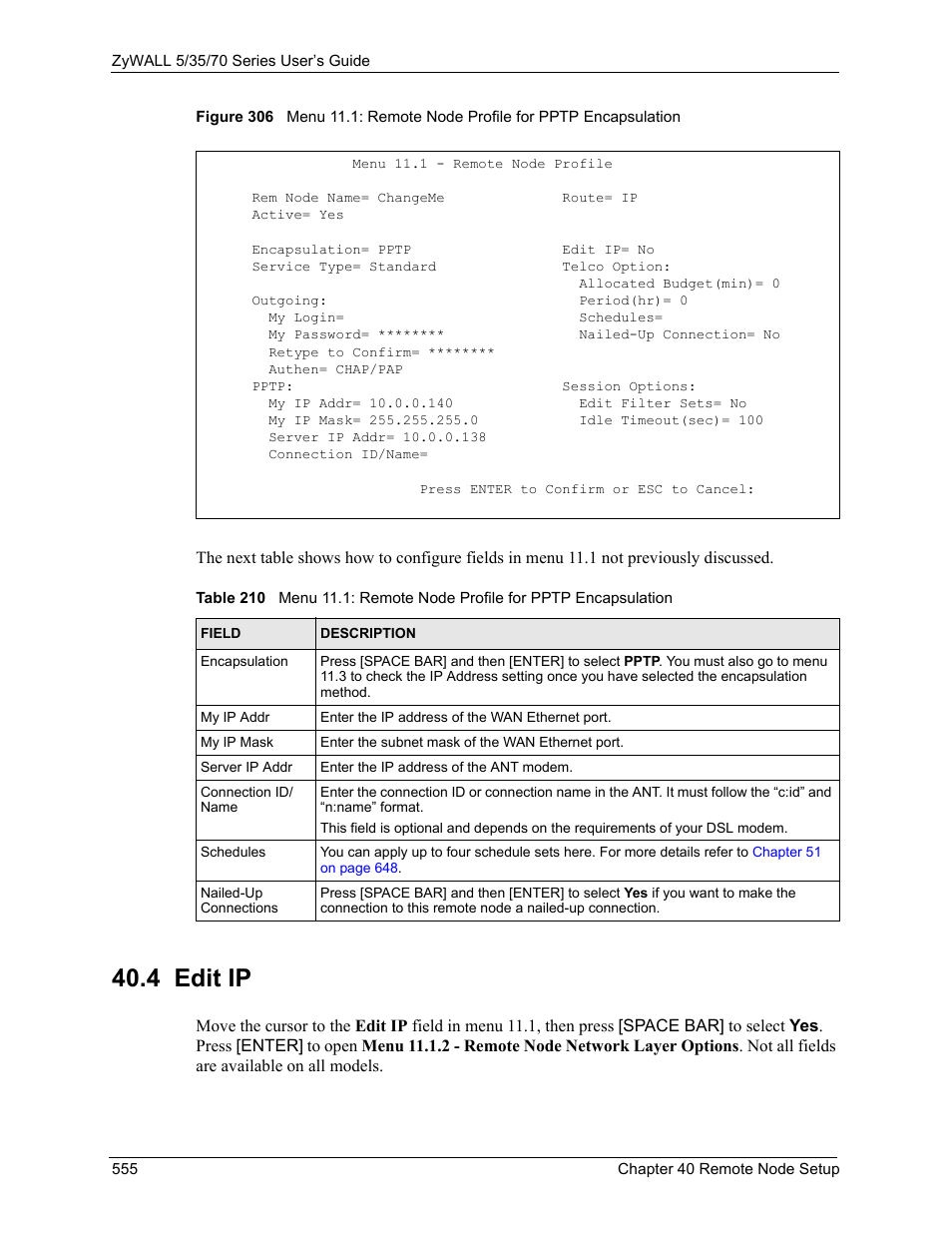 4 edit ip | ZyXEL Communications 70 Series User Manual | Page 555 / 807