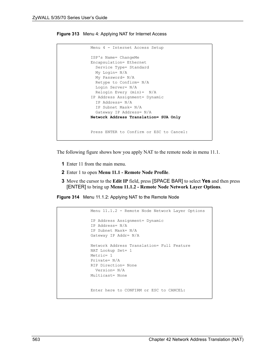 ZyXEL Communications 70 Series User Manual | Page 563 / 807