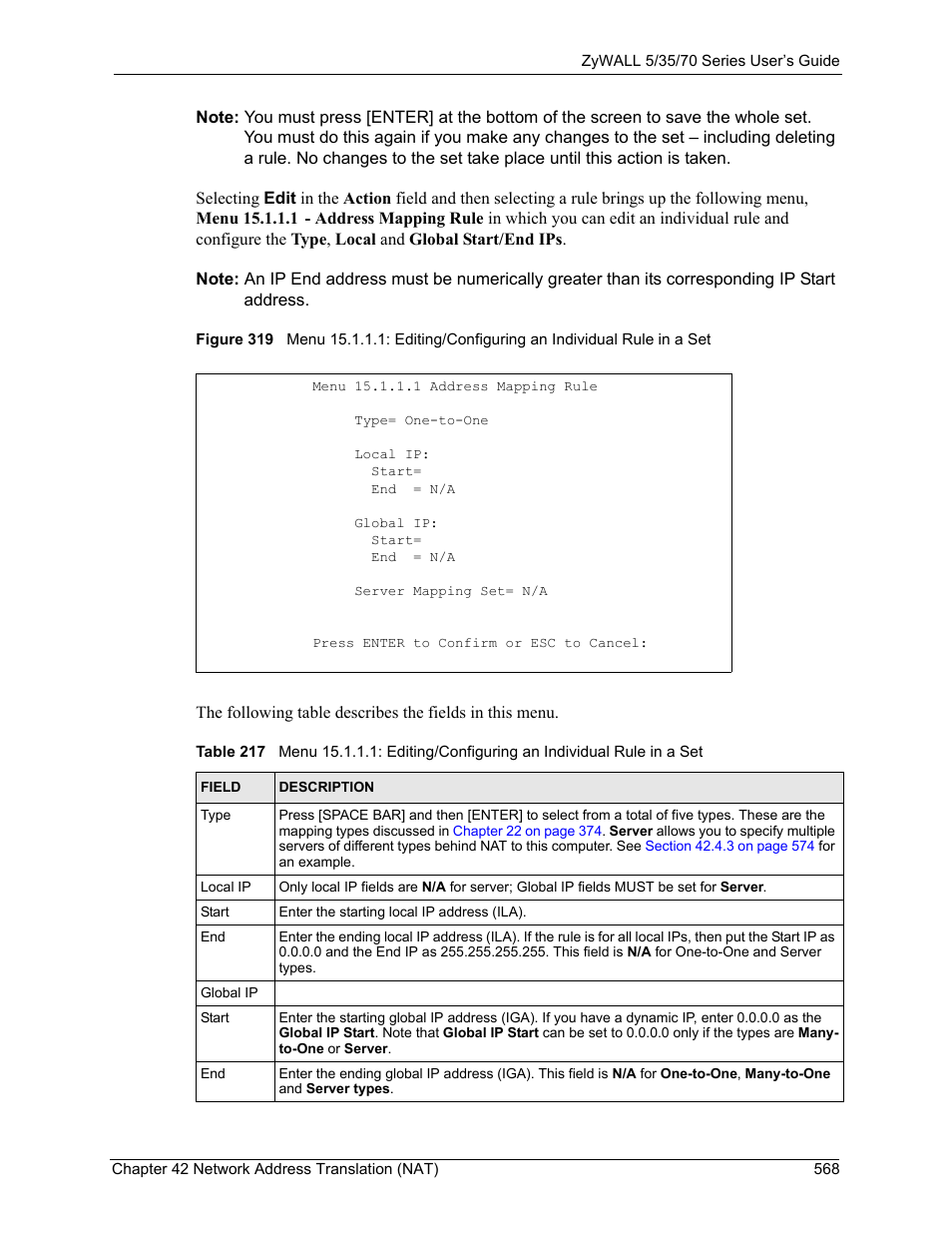 ZyXEL Communications 70 Series User Manual | Page 568 / 807