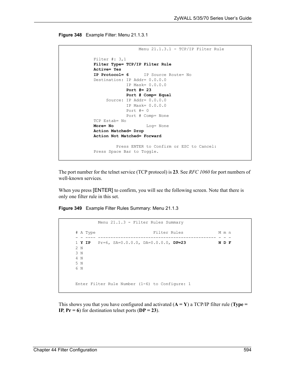ZyXEL Communications 70 Series User Manual | Page 594 / 807