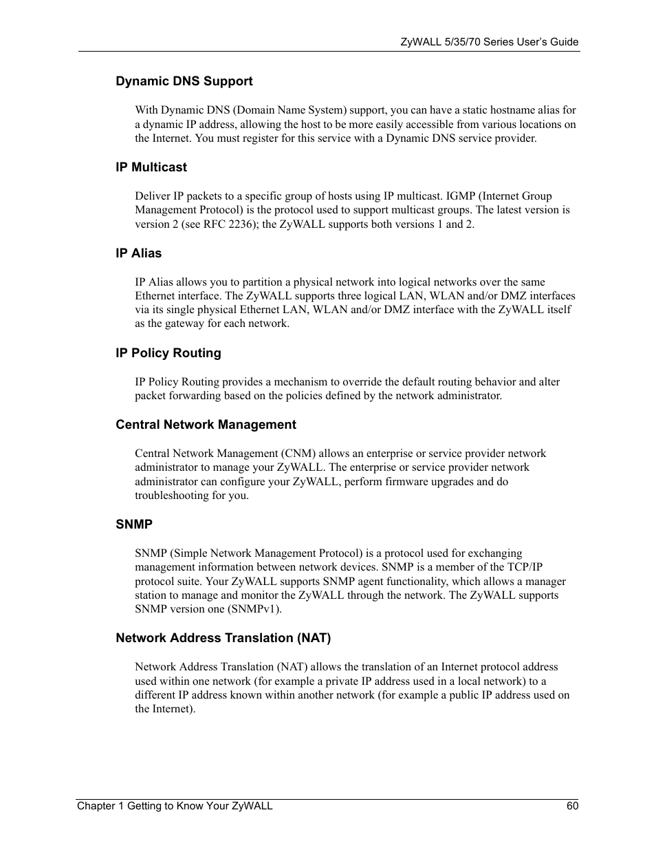ZyXEL Communications 70 Series User Manual | Page 60 / 807