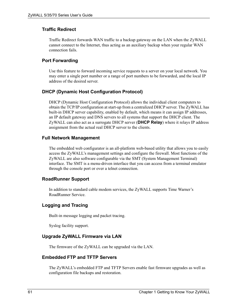 ZyXEL Communications 70 Series User Manual | Page 61 / 807