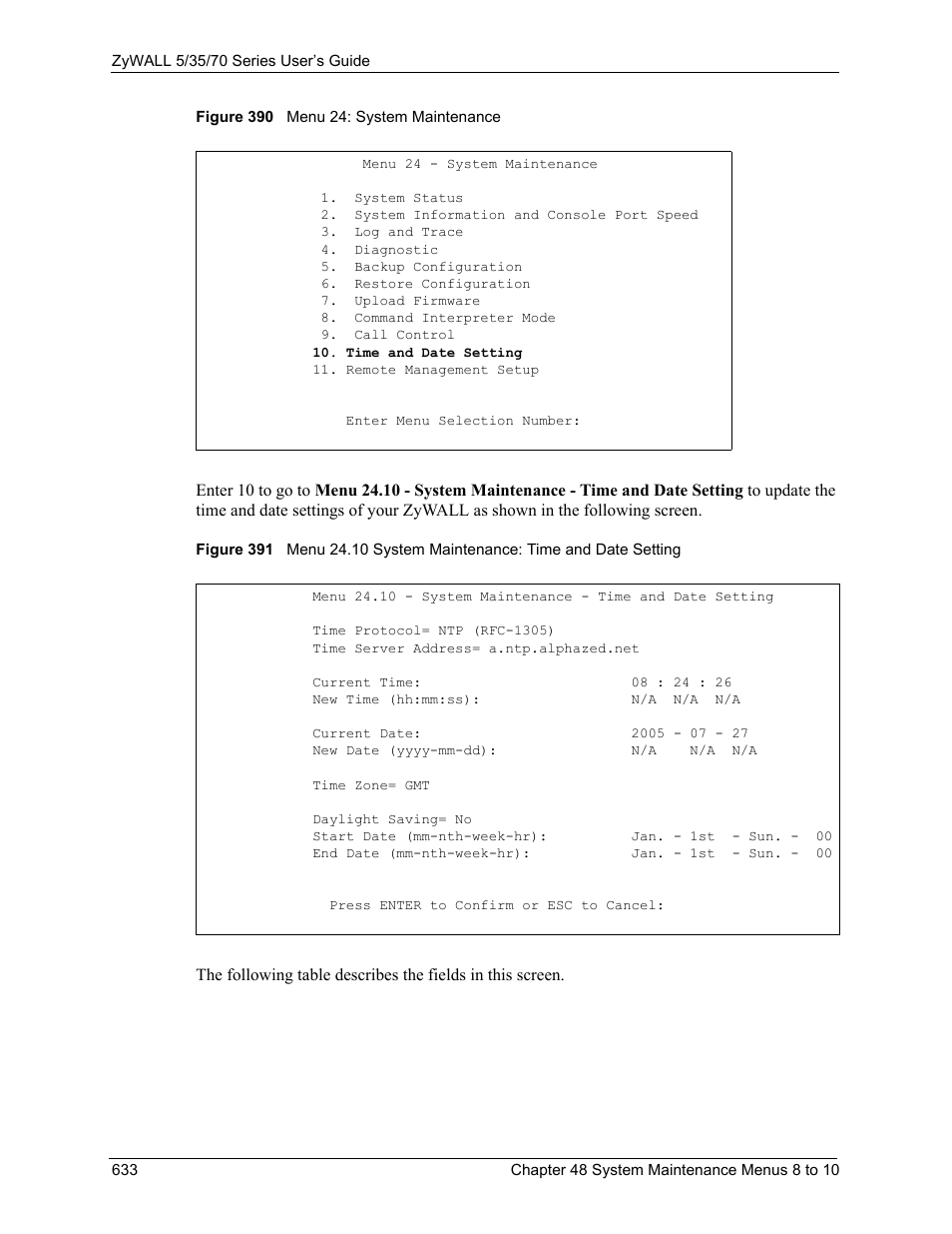 ZyXEL Communications 70 Series User Manual | Page 633 / 807