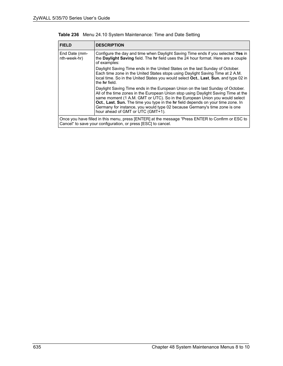 ZyXEL Communications 70 Series User Manual | Page 635 / 807