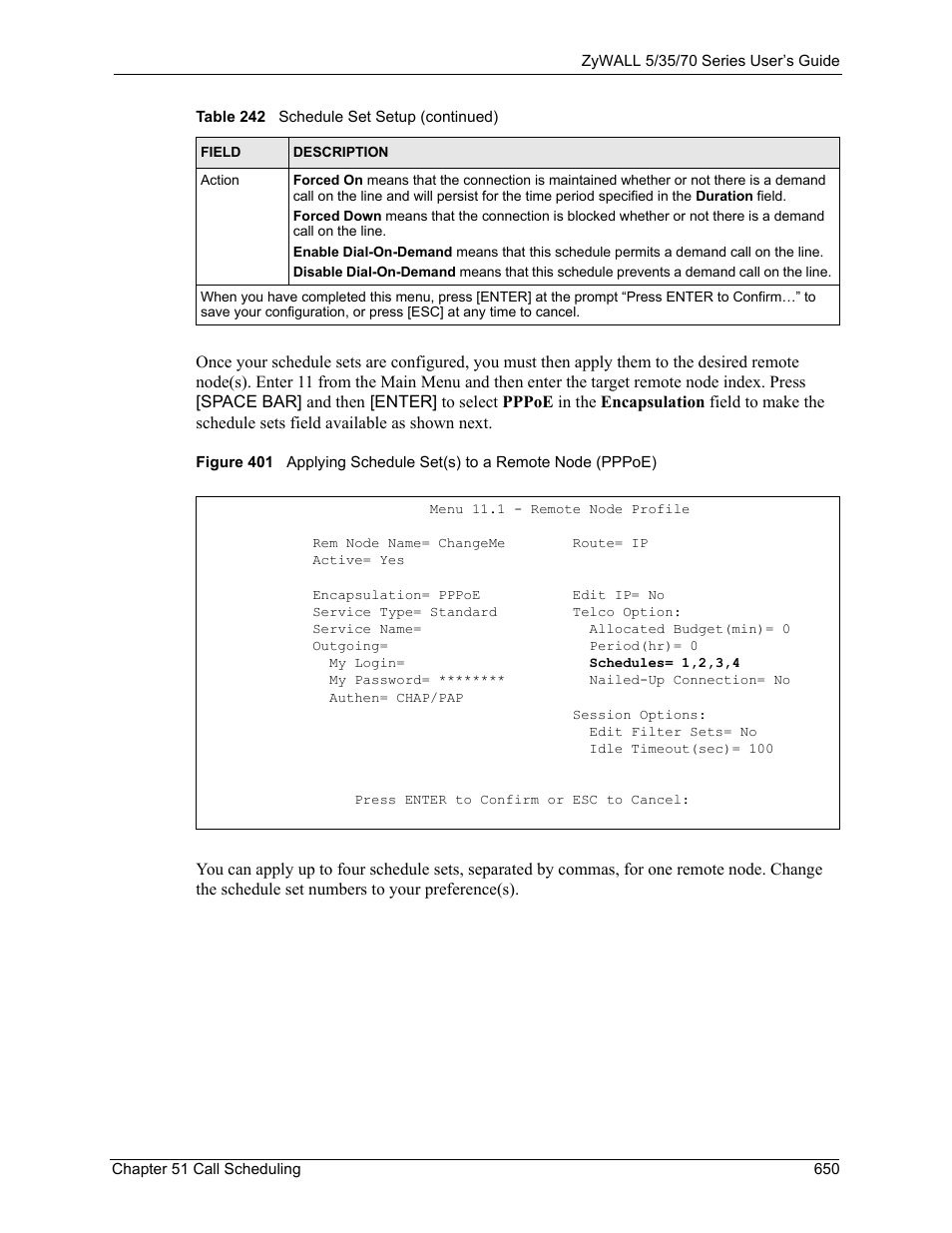 ZyXEL Communications 70 Series User Manual | Page 650 / 807